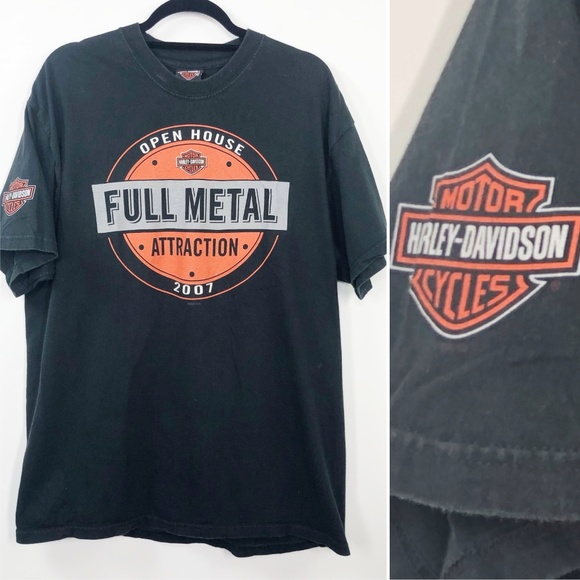 Harley-Davidson Other - VTG Harley-Davidson Graphic T Shirt Black 2007 XL